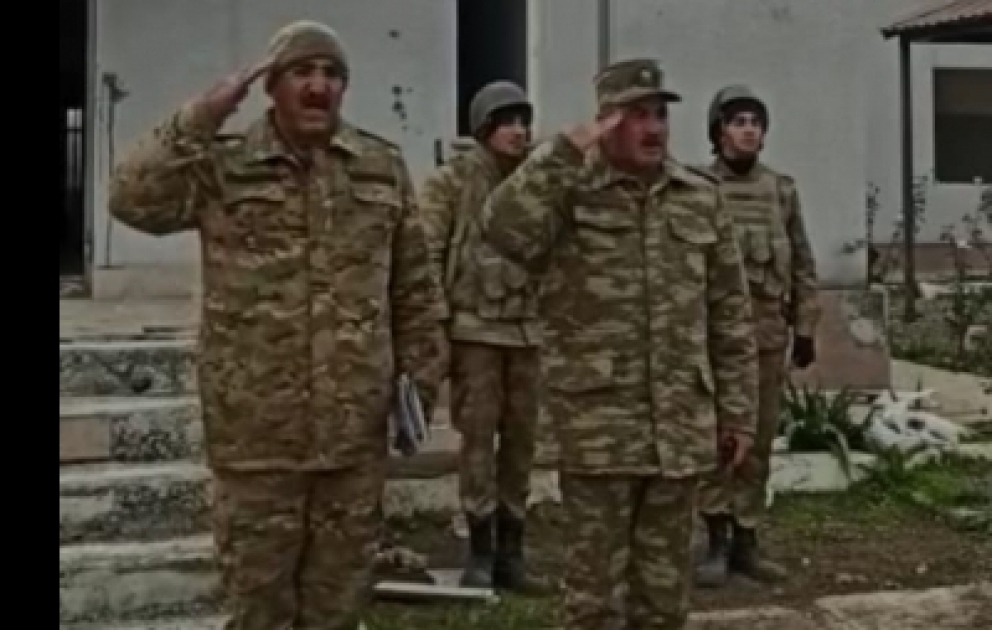 В селе Шелли Агдама поднят Азербайджанский флаг