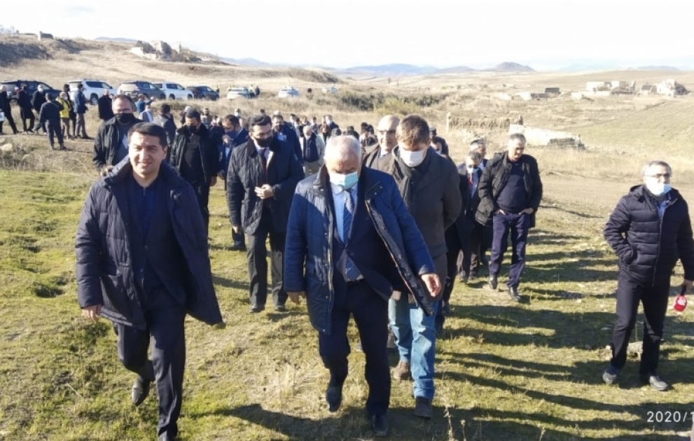 Azərbaycandakı diplomatik korpusun nümayəndələri Füzuli şəhərində Ermənistan ordusunun törətdiyi vəhşilikləri öz gözləri ilə görüblər