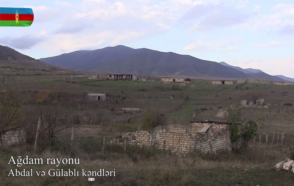 Vidéo des villages de la région d'Aghdam, libérés de l'occupation