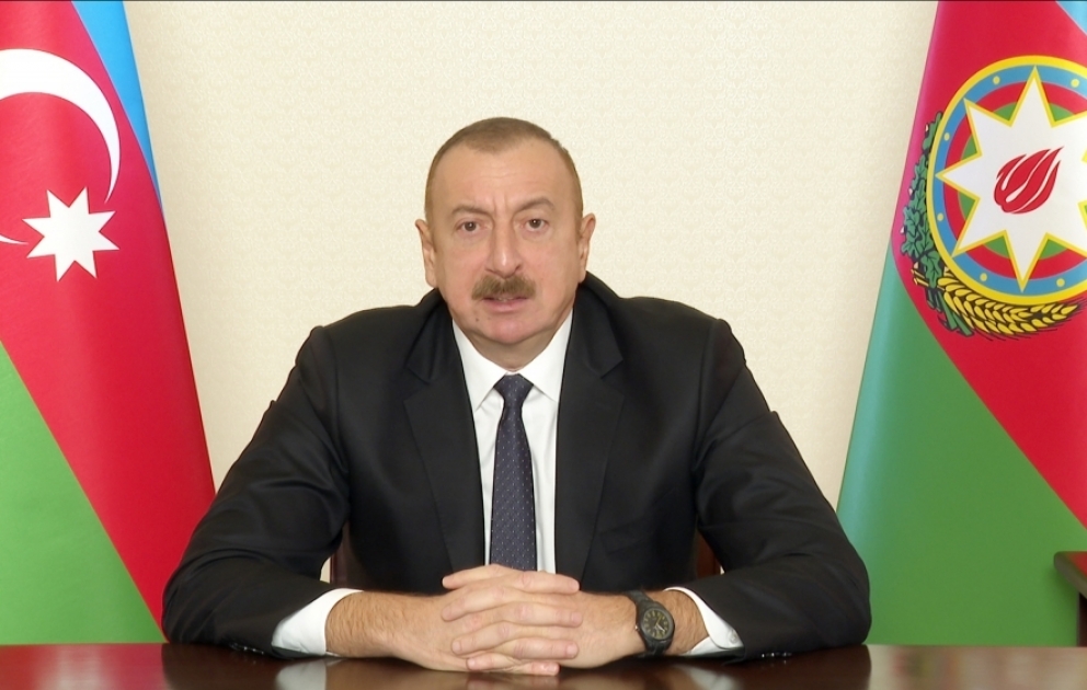 Президент Азербайджана Ильхам Алиев обратился к народу