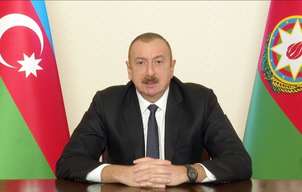 President of Azerbaijan Ilham Aliyev addressed the nation