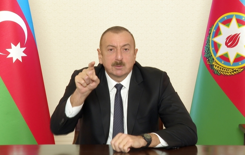 Prezident İlham Əliyev: Biz döyüş meydanında da, informasiya məkanında da, siyasi müstəvidə də qələbə qazandıq