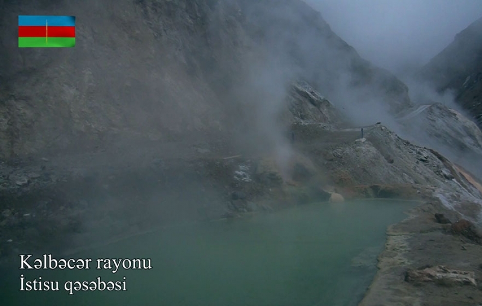 Video footage of the Istisu settlement of Kalbajar region
