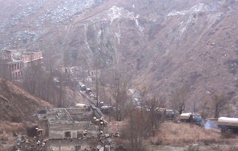 Video footage of the liberated from occupation villages of Kalbajar region