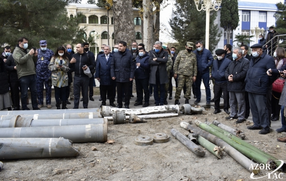 Представители дипломатического корпуса в Азербайджане ознакомились с последствиями военных преступлений Армении в Тертере