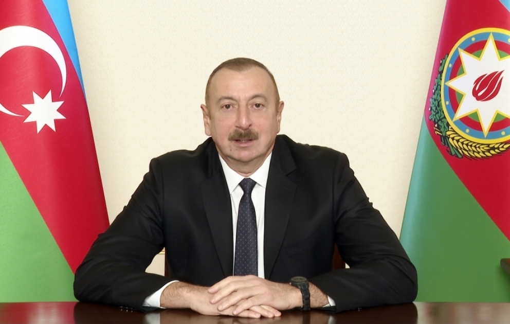 President of Azerbaijan Ilham Aliyev addressed the nation