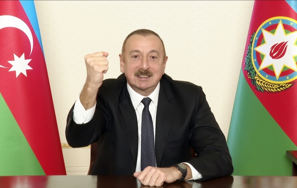 Azərbaycan Prezidenti: Bu Qələbə Azərbaycan tarixində şanlı Qələbə kimi əbədi qalacaq