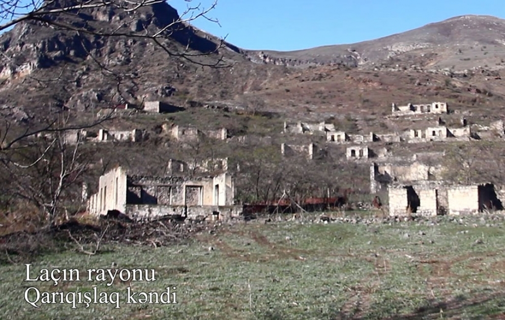 Laçın rayonunun Qarıqışlaq kəndindən videogörüntülər