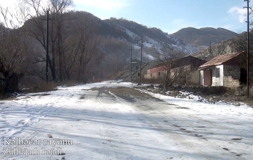 Video footage of the Zulfugarly village of Kalbajar region