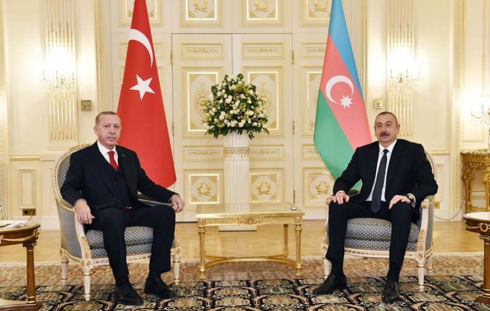 Azərbaycan və Türkiyə prezidentlərinin təkbətək görüşü olub