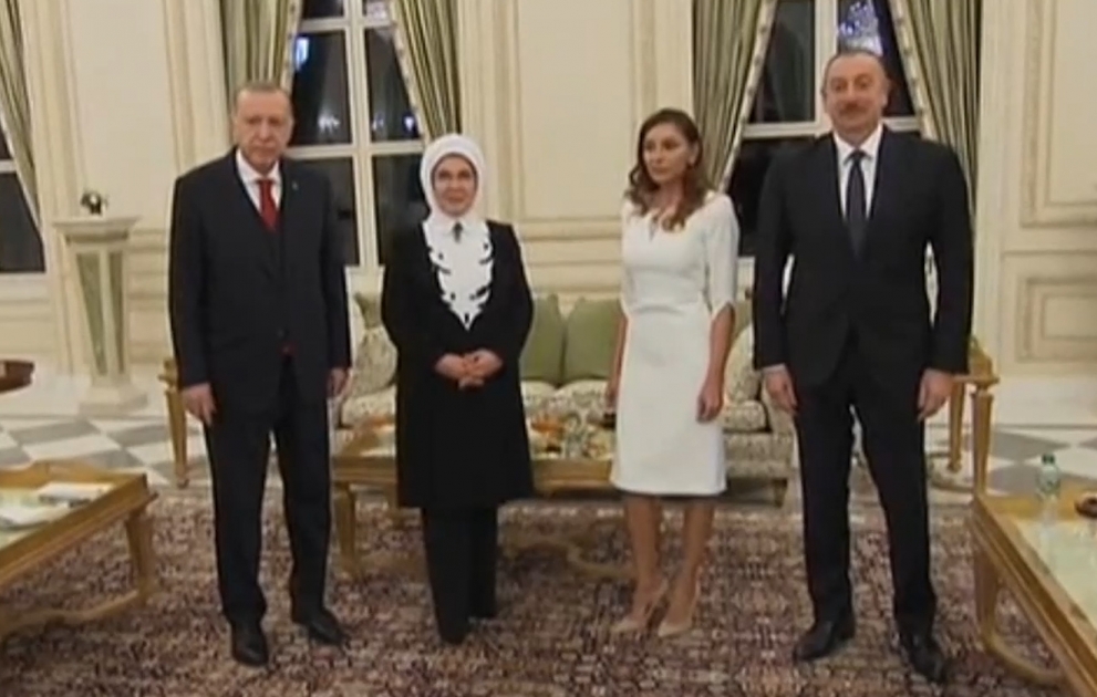Dinner hosted on behalf of President Ilham Aliyev and his wife Mehriban Aliyeva in honor of President Recep Tayyip Erdogan and his wife Emine Erdogan