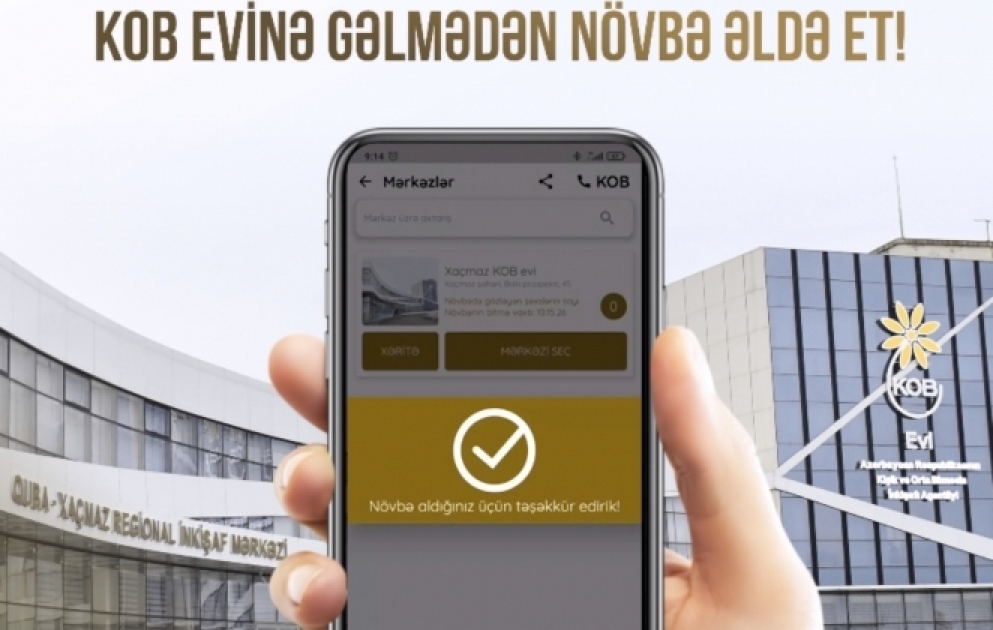 Sahibkarlar üçün “KOB növbə” mobil tətbiqi istifadəyə verilib