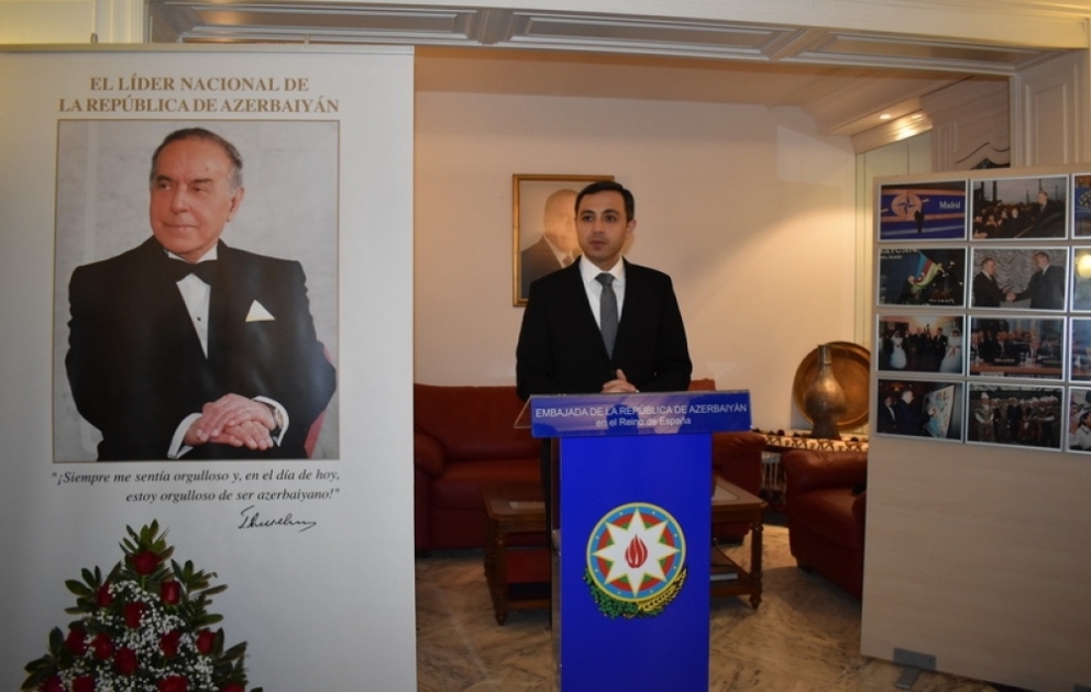 Madriddə ulu öndər Heydər Əliyevin xatirəsinə həsr olunmuş anım tədbiri keçirilib
