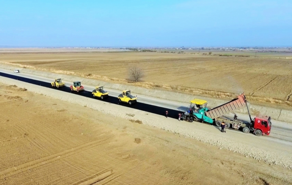 Azerbaijan progresses with road construction to liberated villages of Tartar