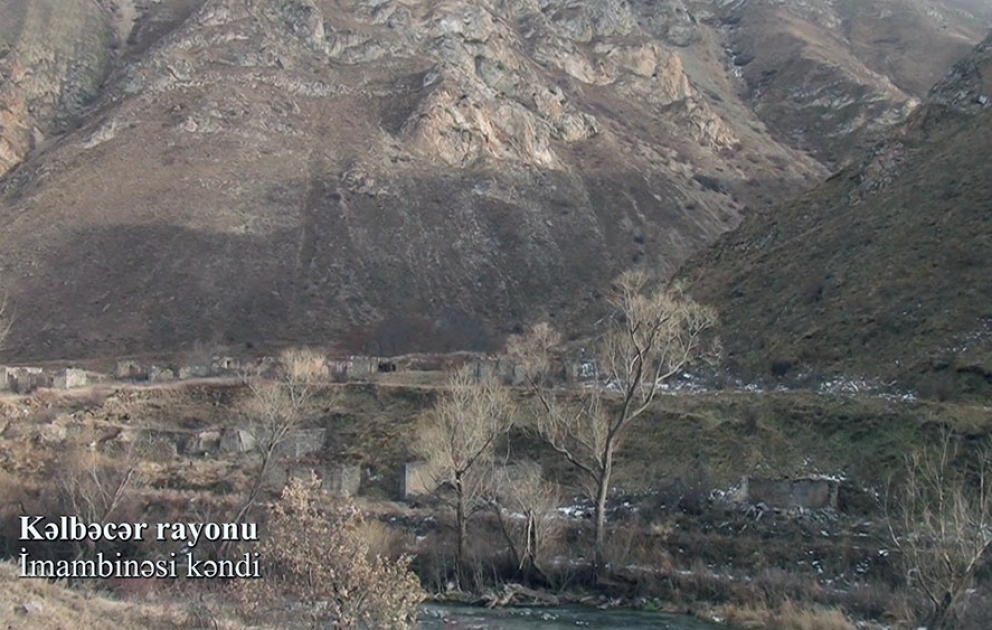 Kəlbəcər rayonunun İmambinəsi kəndindən videogörüntülər