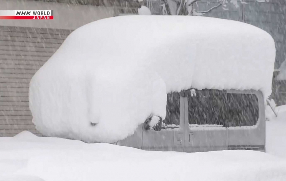 Prévisions de nouvelles chutes de neiges pour les côtes de la mer du Japon