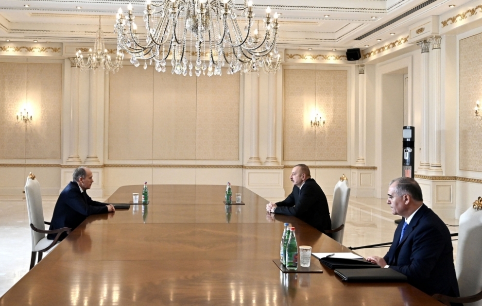 Prezident İlham Əliyev Rusiya Federal Təhlükəsizlik Xidmətinin direktorunu qəbul edib
