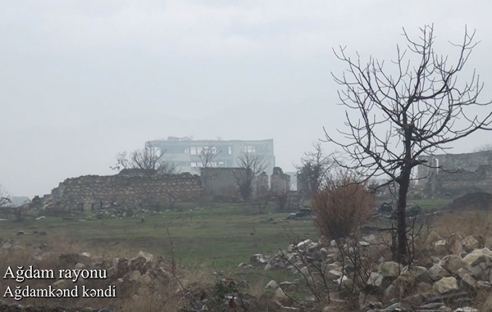 Azerbaijan’s Defense Ministry releases video footage of Aghdamkand village of Aghdam district