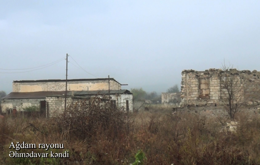 Video footage of the Ahmadavar village of Aghdam region