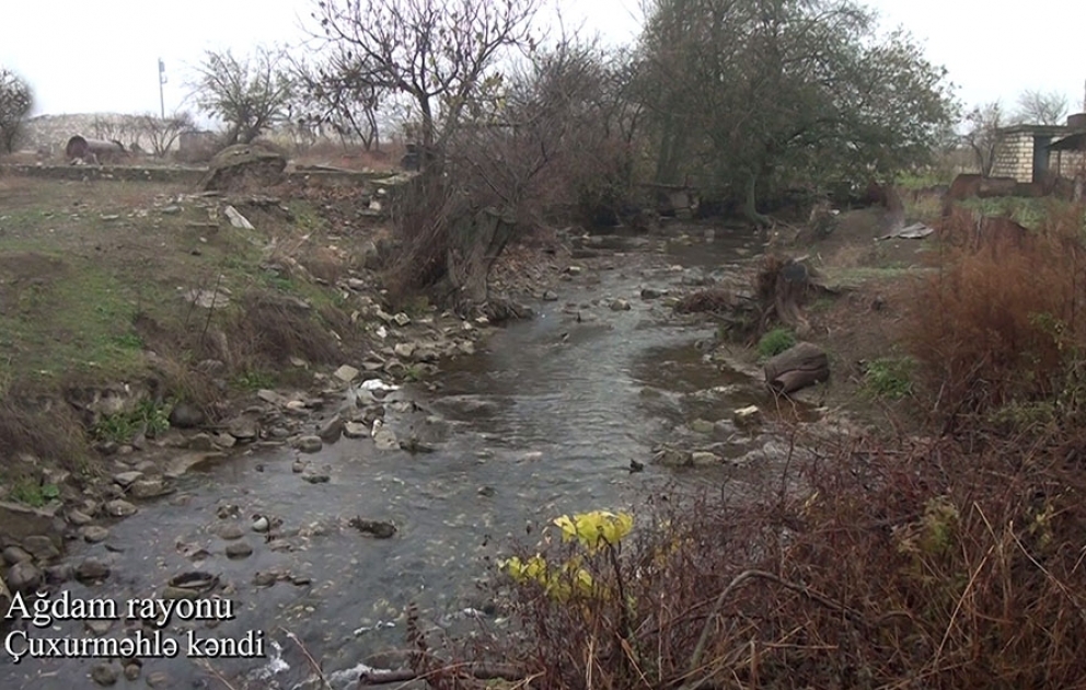 Video footage of the Chukhurmehle village of Aghdam region