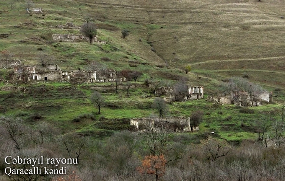 Video footage of the Garajalli village of Jabrayil region.