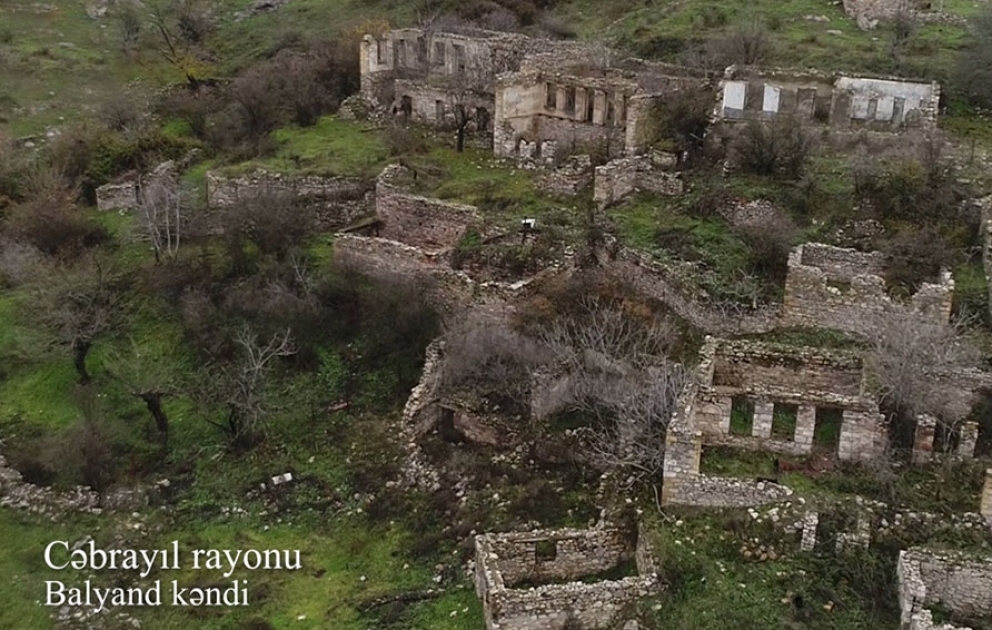 Azerbaijan’s Ministry of Defense releases video footage of the Balyand village of Jabrayil district