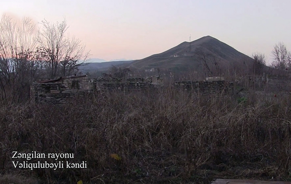 Une vidéo du village de Veligouloubeyli de la région de Zenguilan a été diffusée