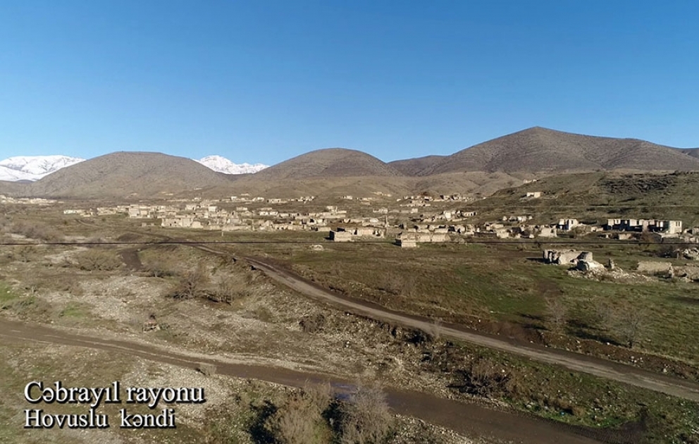 Cəbrayıl rayonunun Hovuslu kəndindən yeni videogörüntülər