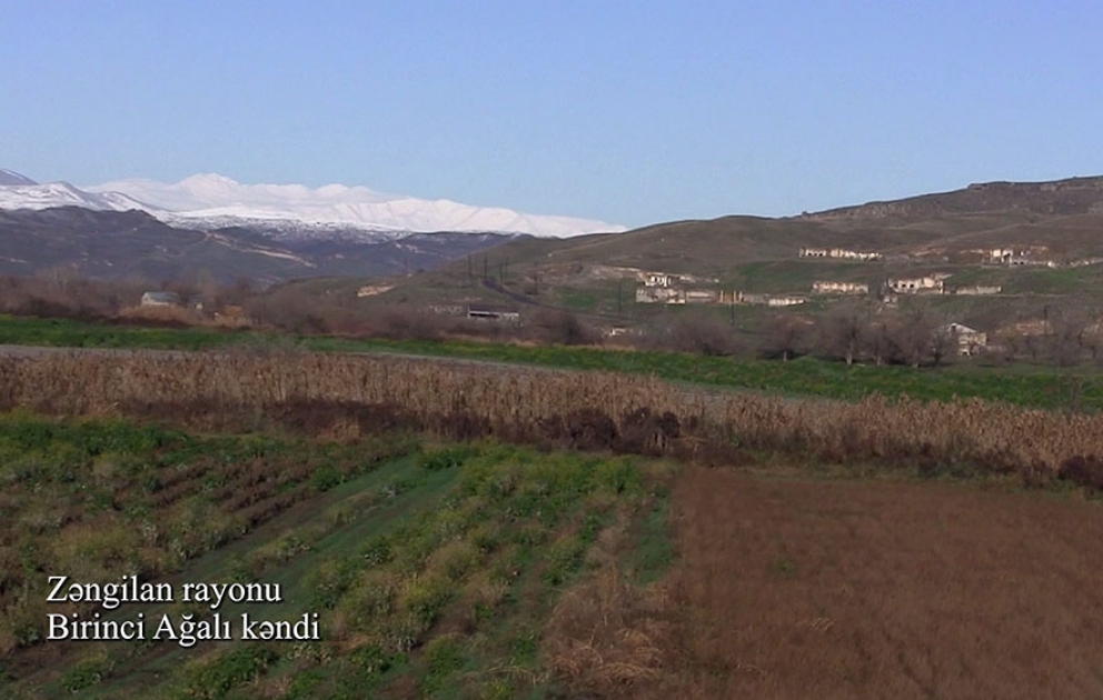 Video footage of the Birinji Aghali village of the Zangilan region