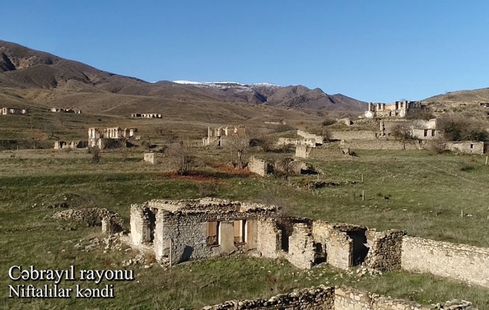 Video footage of the Niftalilar village of Jabrayil region