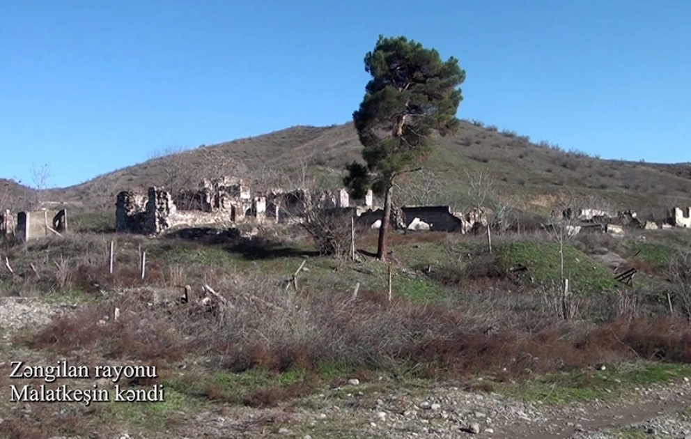 Zəngilan rayonunun Malatkeşin kəndindən videogörüntülər