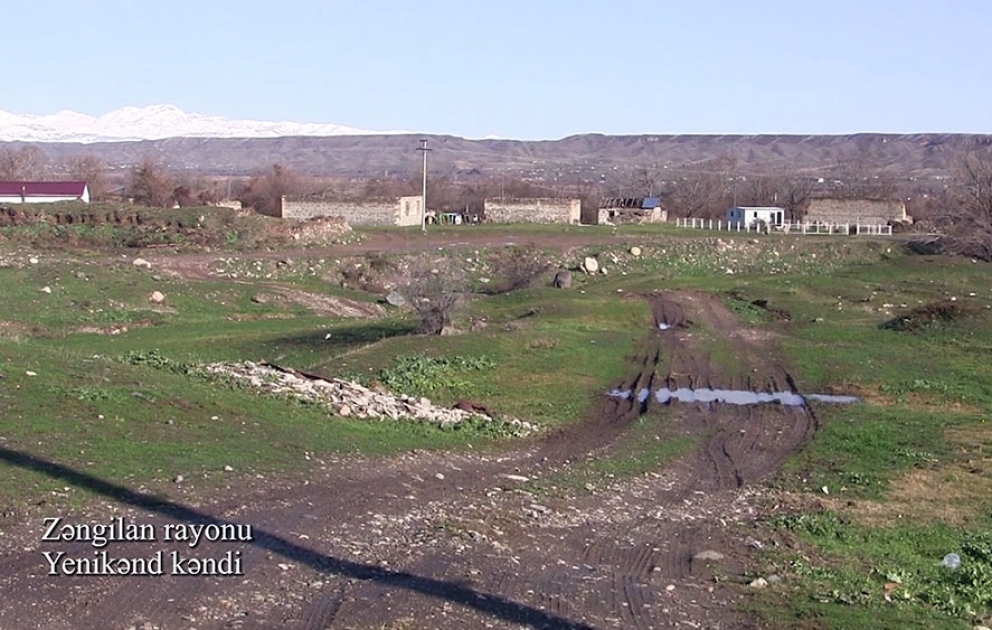 Une vidéo du village de Yénikend de la région de Zenguilan a été diffusée