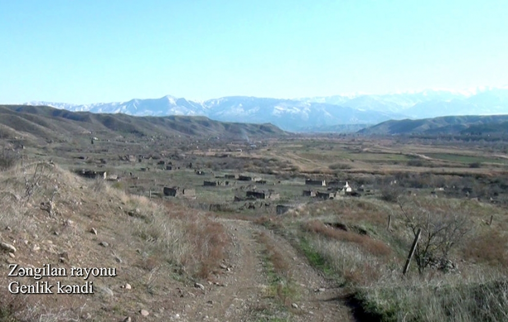 Zəngilan rayonunun Genlik kəndindən videogörüntülər