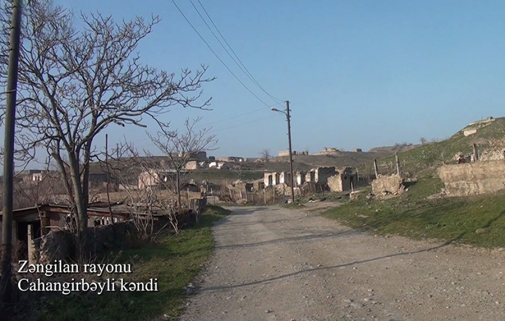 Une vidéo du village de Djahanguirbeyli de la région de Zenguilan a été diffusée