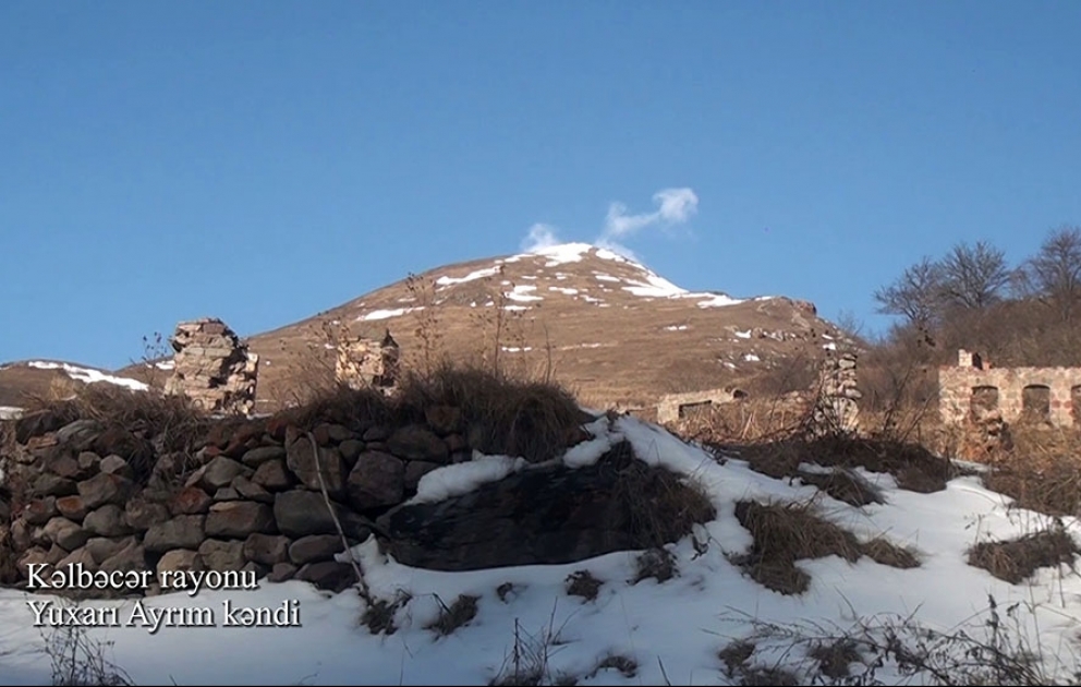 Kəlbəcər rayonunun Yuxarı Ayrım kəndindən videogörüntülər
