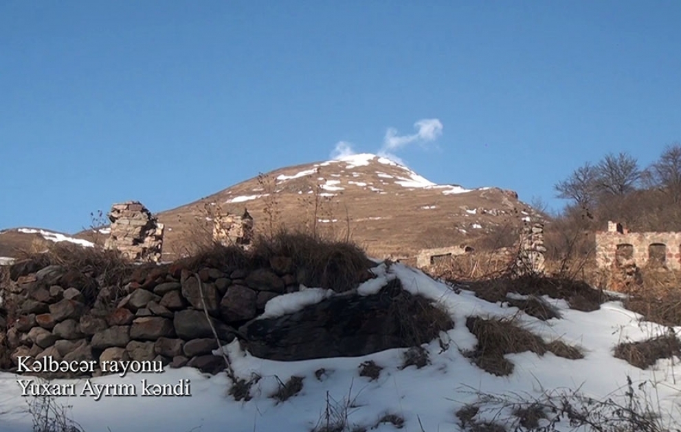 Video footage of the Yukhari Ayrim village of the Kalbajar region