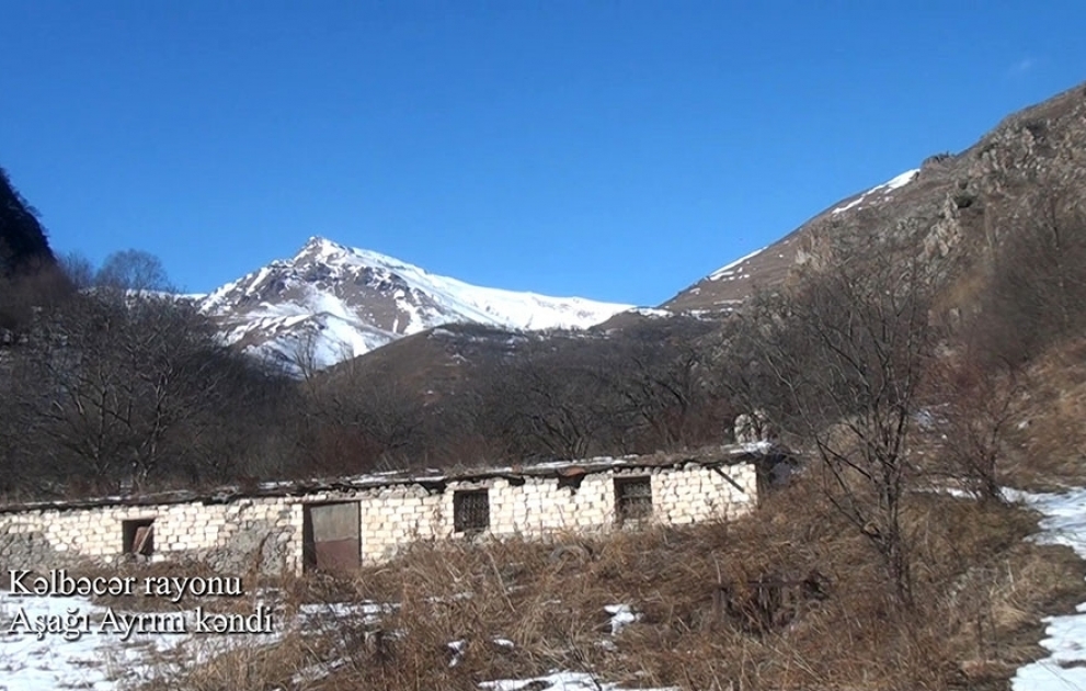 Une vidéo du village d’Achaghy Aïrym de la région de Kelbedjer a été diffusée