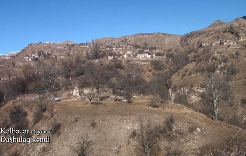 Video footage of the Dashbulag village of the Kalbajar region