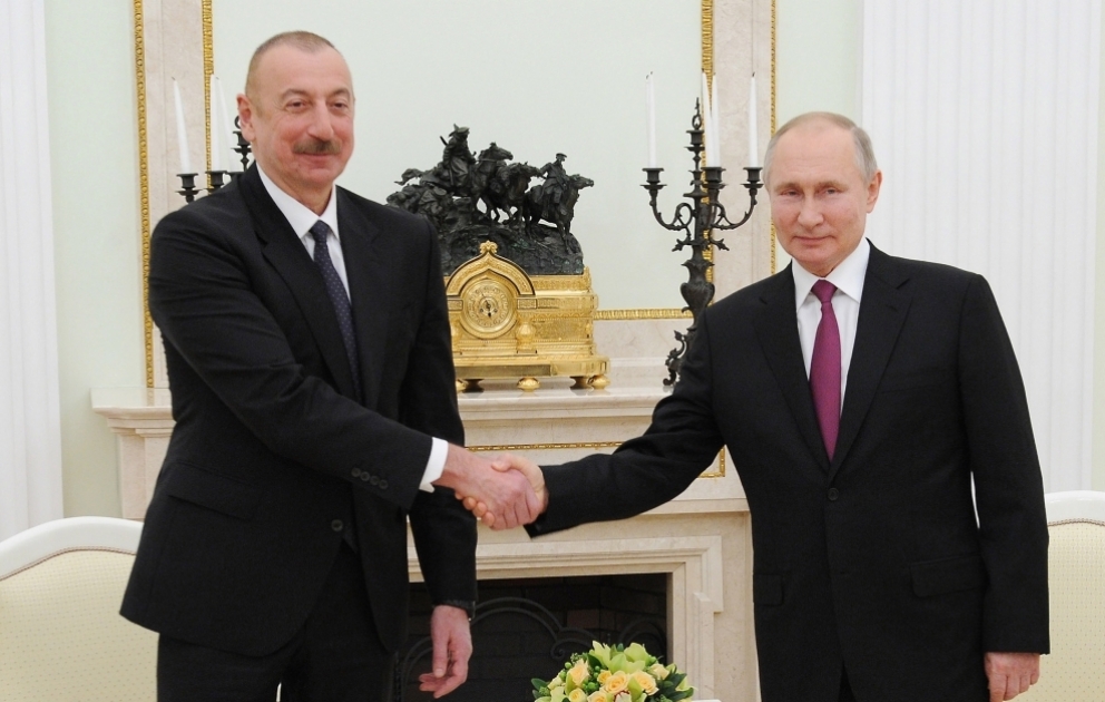 Azərbaycan Prezidenti İlham Əliyev və Rusiya Prezidenti Vladimir Putinin ikitərəfli görüşü olub