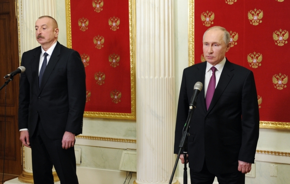 Президент России, Президент Азербайджана и премьер-министр Армении выступили с заявлением для печати