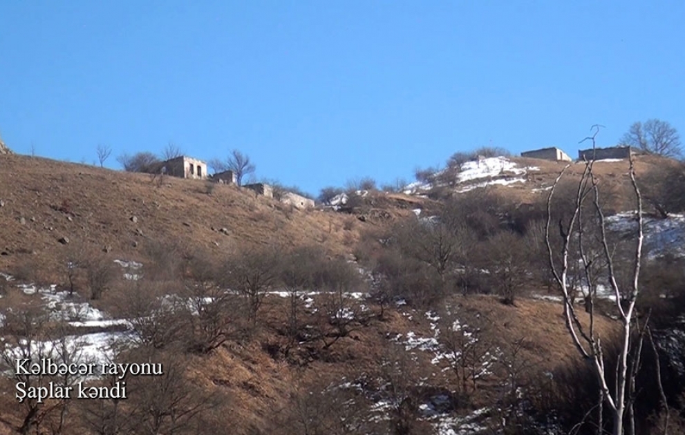 Kəlbəcər rayonunun Şaplar kəndindən videogörüntülər