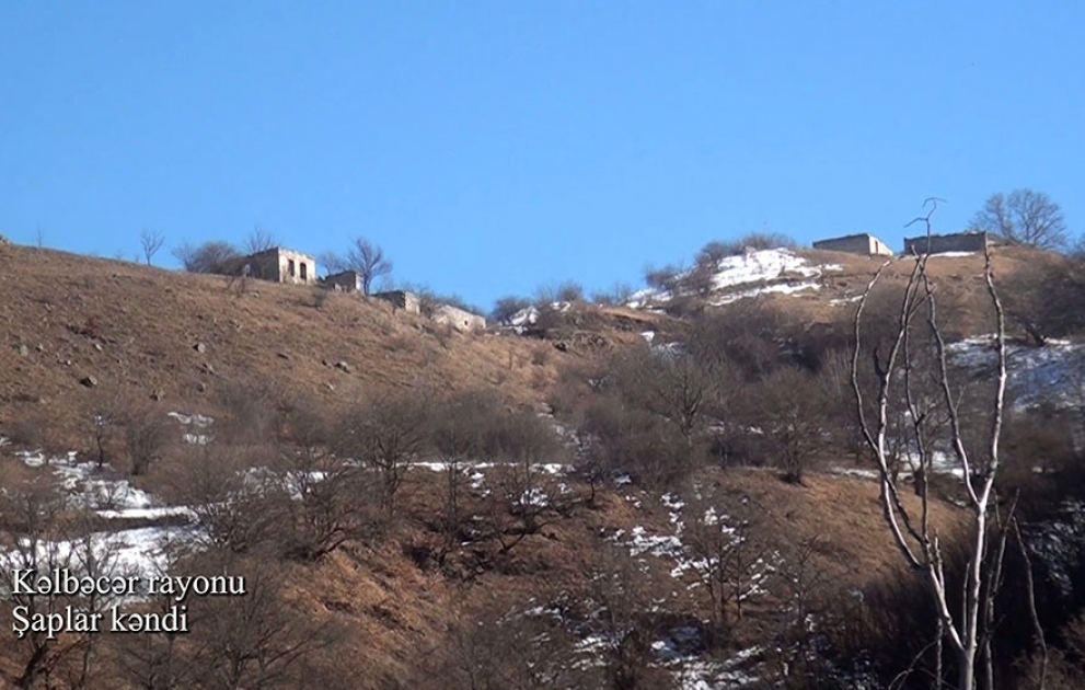Une vidéo du village de Chaplar de la région de Kelbedjer a été diffusée