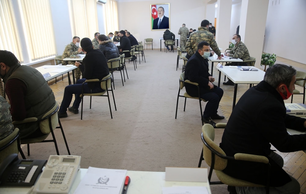 Səfərbərlikdən tərxis edilmiş şəxslərin qəbulu və müraciətlərinə baxılması üzrə komissiyanın fəaliyyəti davam edir