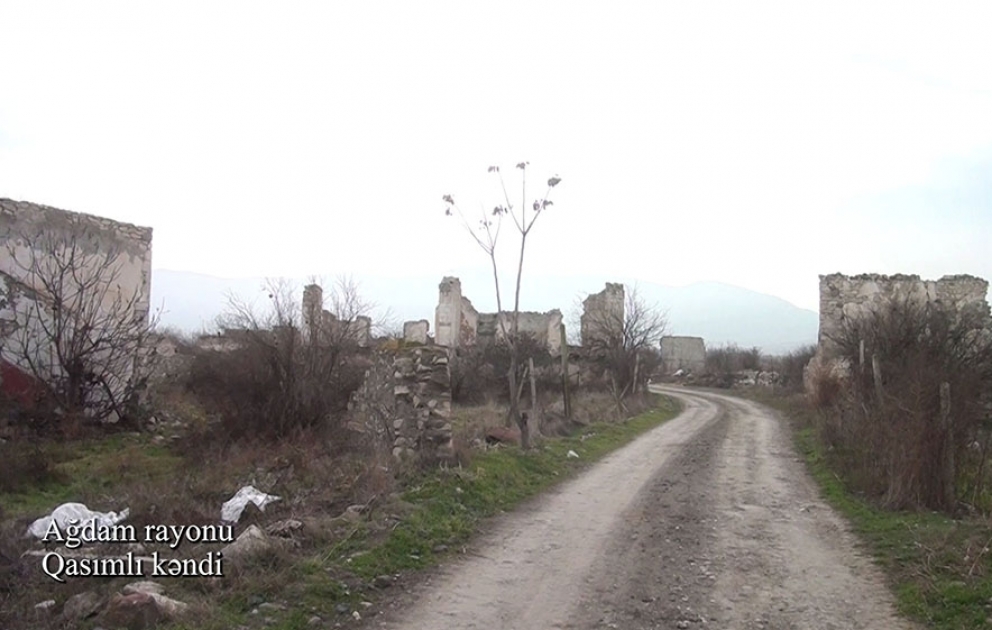 Ağdam rayonunun Qasımlı kəndindən videogörüntülər