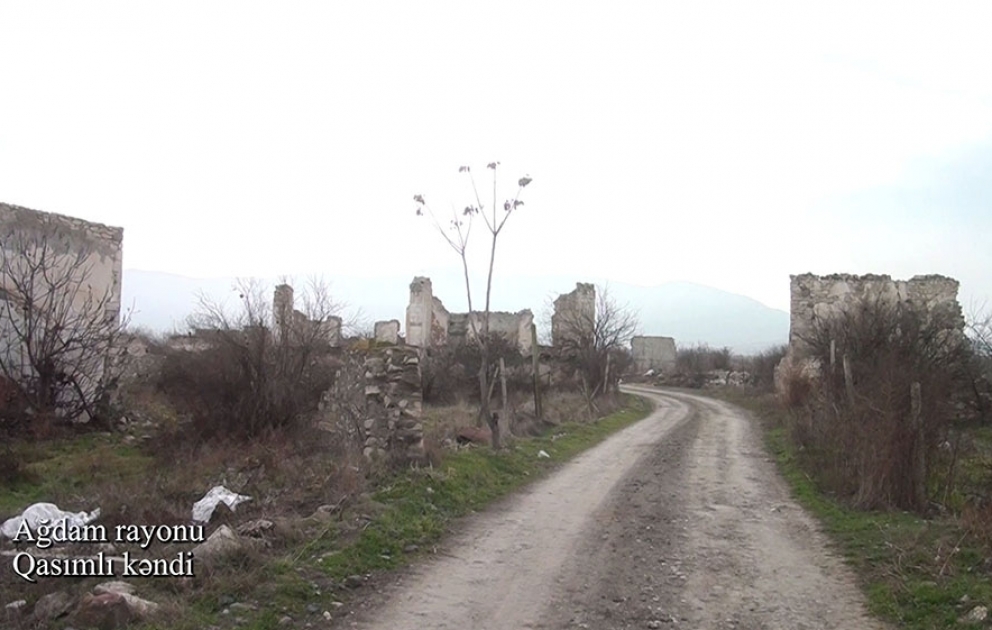 Azerbaijan’s Defense Ministry releases video footage of Gasimli village of Aghdam district