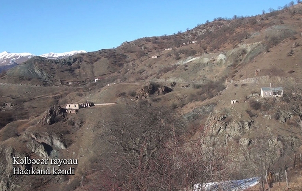 Video footage of the Hajikand village of the Kalbajar region