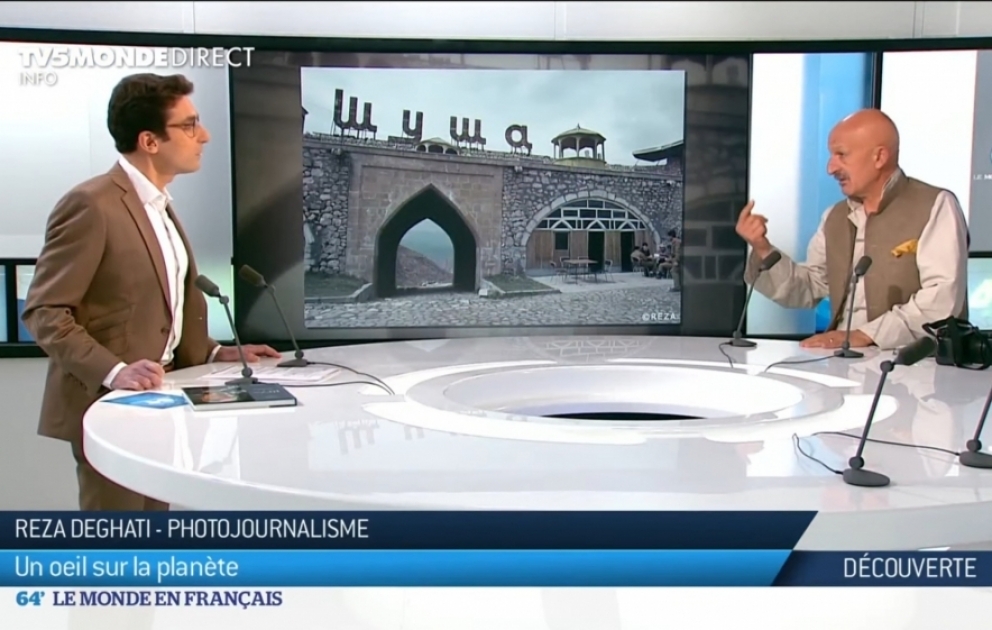 Reza Deqati Fransanın TV5MONDE kanalında Şuşanın tarixindən, erməni vəhşiliklərindən və Azərbaycan multikulturalizmindən bəhs edib