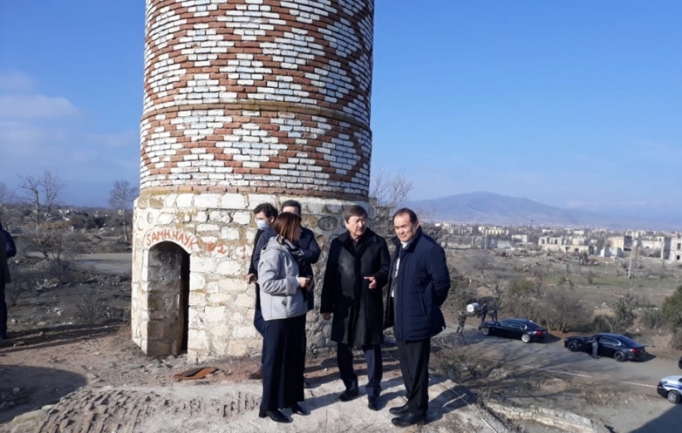 TÜRKSOY-un, Türk Şurasının, Beynəlxalq Türk Mədəniyyəti və İrsi Fondunun nümayəndə heyəti Ağdam rayonuna səfər edib