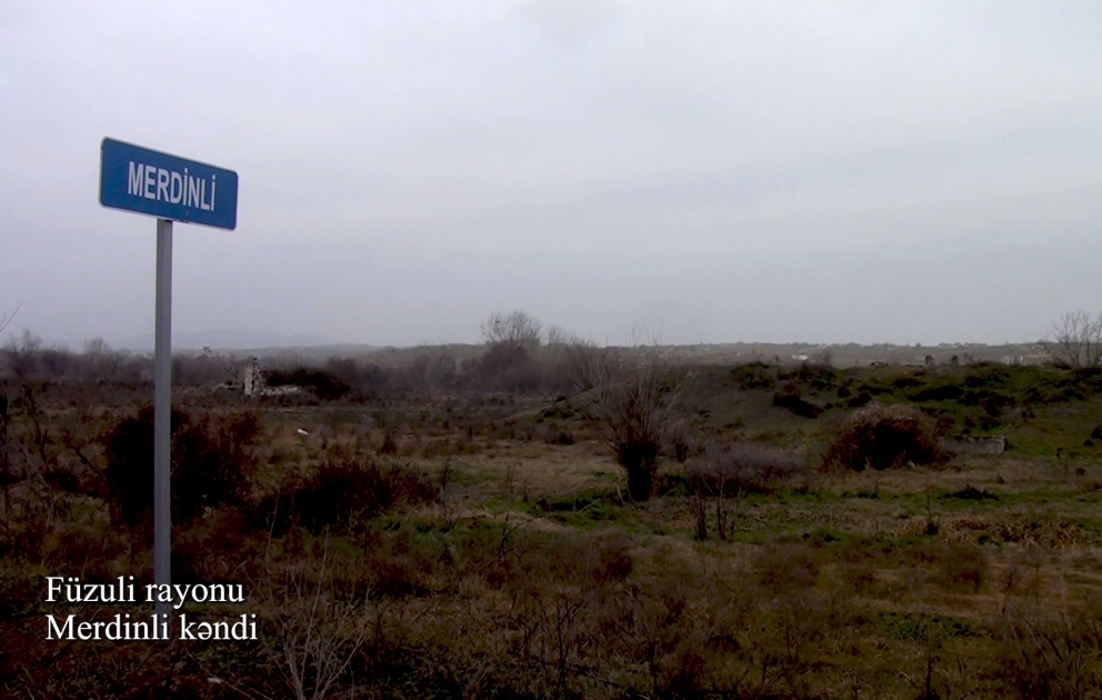 Azerbaijan’s Defense Ministry releases video footages of Merdinli village, Fuzuli district