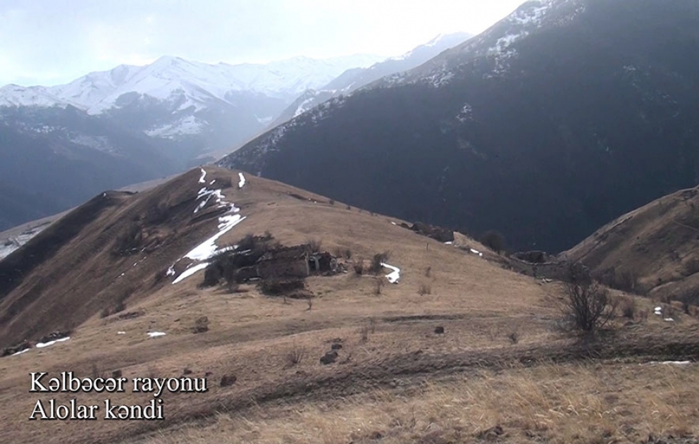 Azerbaijan’s Defense Ministry releases video footages of Alolar village, Kalbajar district